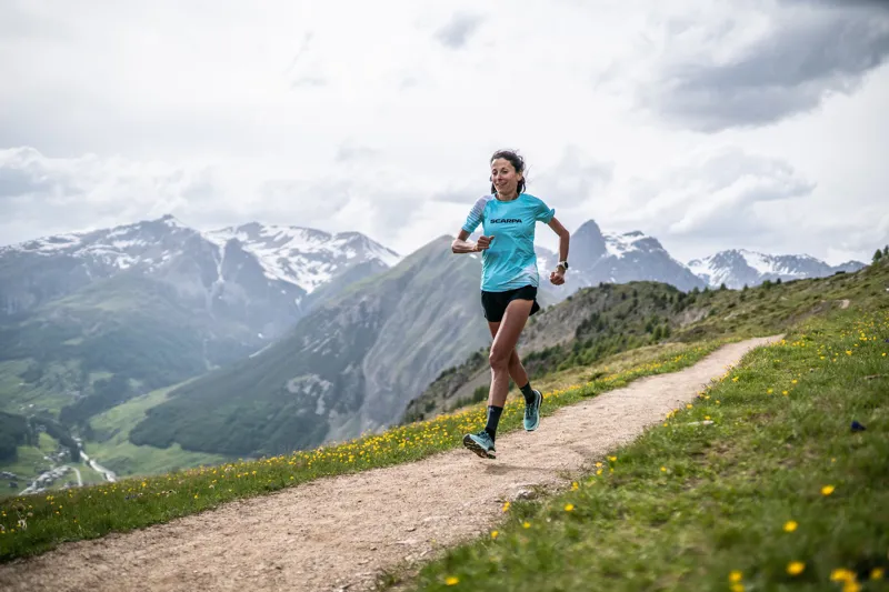 Scarpa Womens Golden Gate ATR Running Shoes - Aruba Blue-Black-7